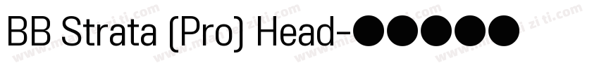 BB Strata (Pro) Head字体转换